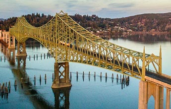 McCullough Bridge in North Bend, Oregon