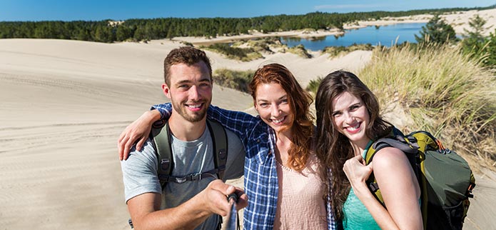 Oregon’s Adventure Coast Dunes Selfie Photo