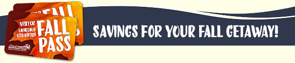 Fall Pass banner: Savings for your fall getaway.