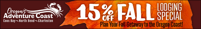 15% Off Fall Lodging Special Discount Banner
