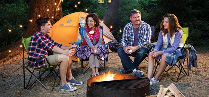 Family Camping at Sunset Bay State Park