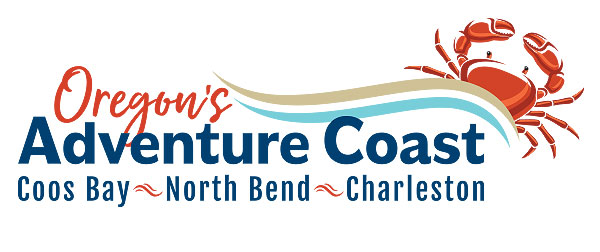 Oregon&rsquo;s Adventure Coast: Coos Bay - North Bend - Charleston full color logo.