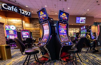 Three Rivers Casino Gaming floor in Coos Bay, Oregon