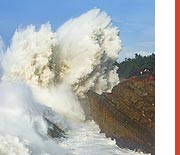 Huge Wave Crash at Shore Acres State Park
