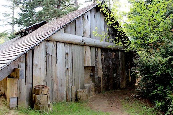 The Tribes Traditional Plankhouse on Reservation Lands